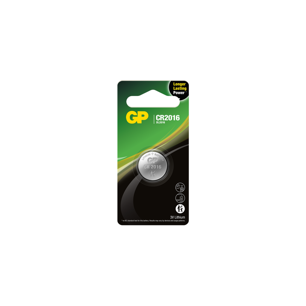 G337//Litio CR2016 CR2016 20,00 x 1,60 3v 72 mAh blister 1 unidad
