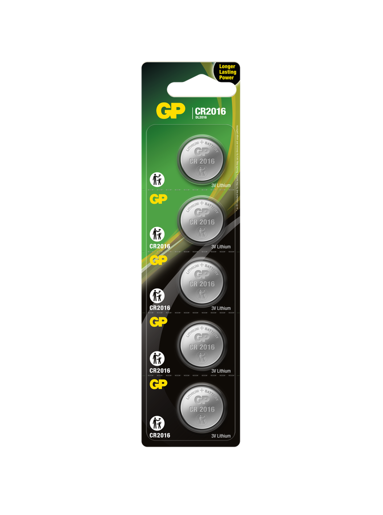 G072//Litio CR2016 CR2016 20,00 x 1,60 3v 72 mAh  blister 5 unidades